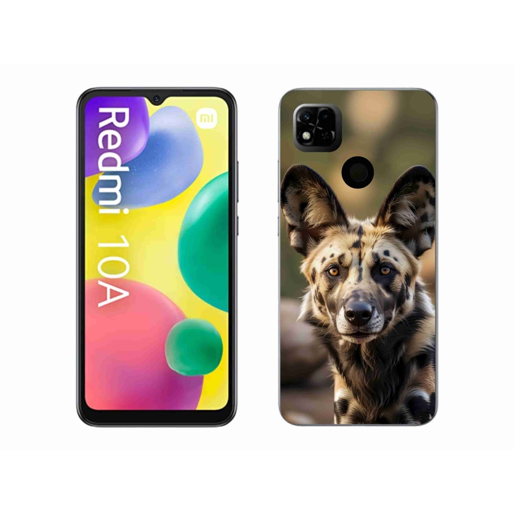 Gél borítás mmCase a Xiaomi Redmi 10A számára - Afrikai vadkutya