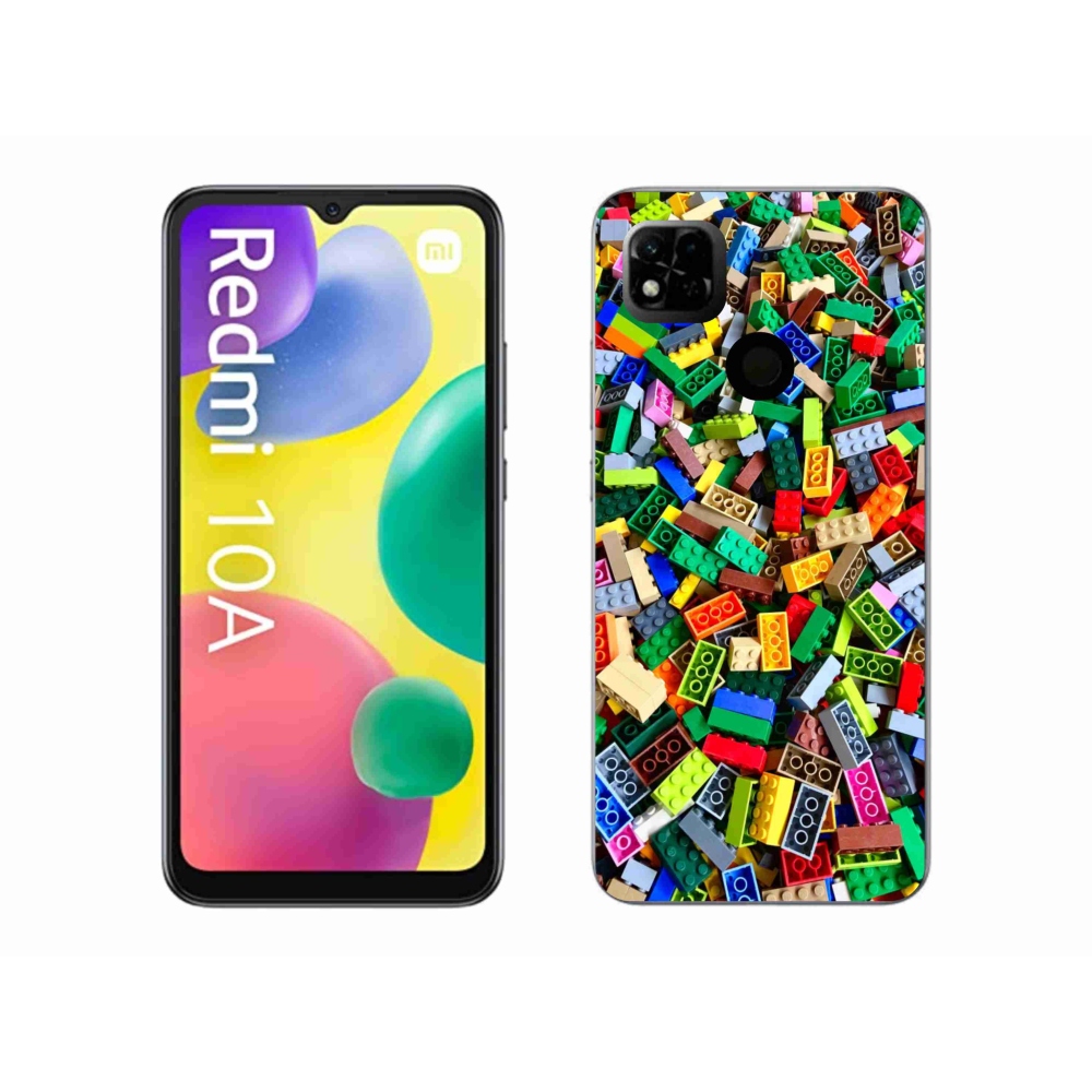 Gél borító mmCase a Xiaomi Redmi 10A számára - színes építőkockák