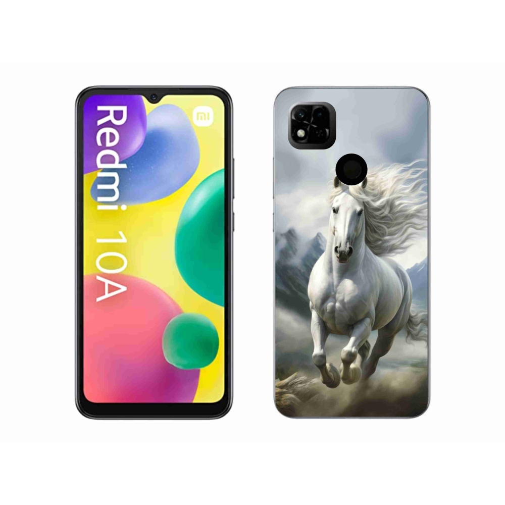Gél borító mmCase a Xiaomi Redmi 10A - futó fehér ló 3