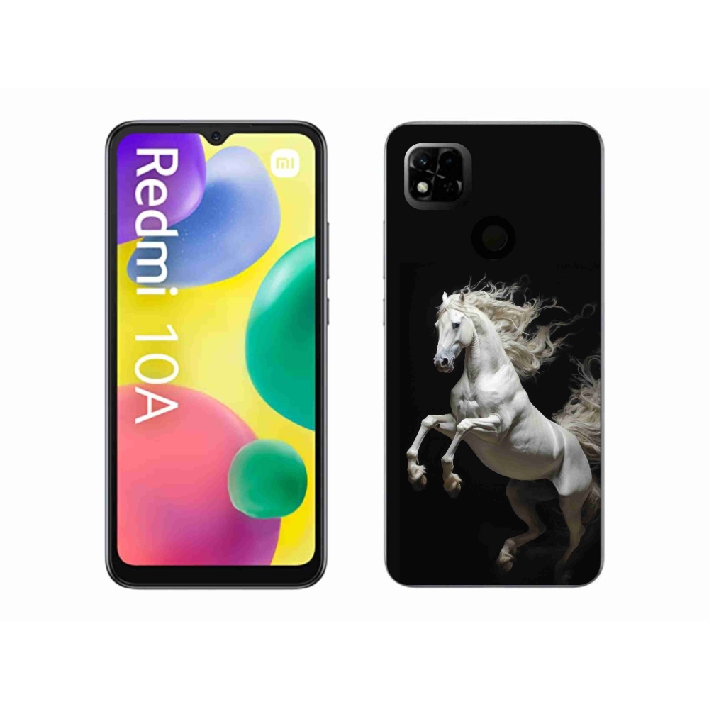 Gél borítás mmCase a Xiaomi Redmi 10A - fehér ló 4