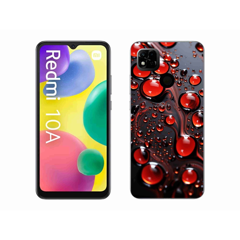 Gél borítás mmCase a Xiaomi Redmi 10A számára - piros csepp 2