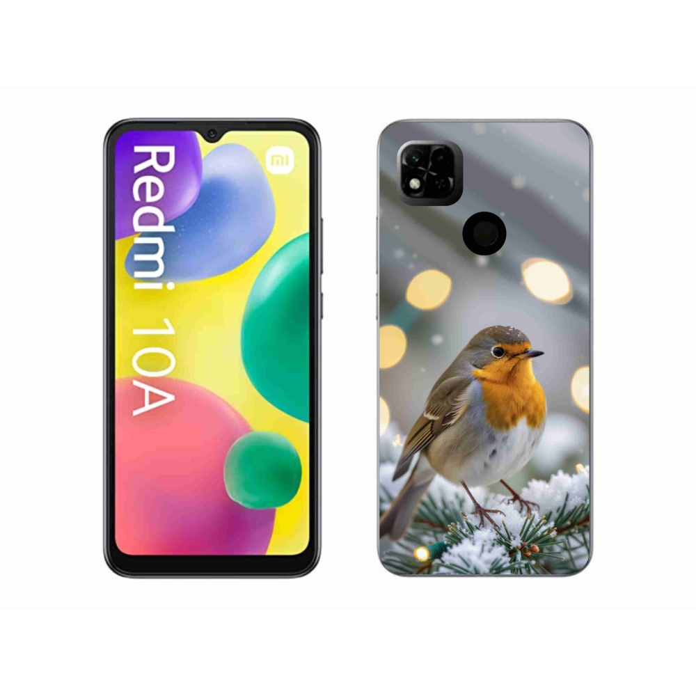 Gél borítás mmCase a Xiaomi Redmi 10A számára - piros télen