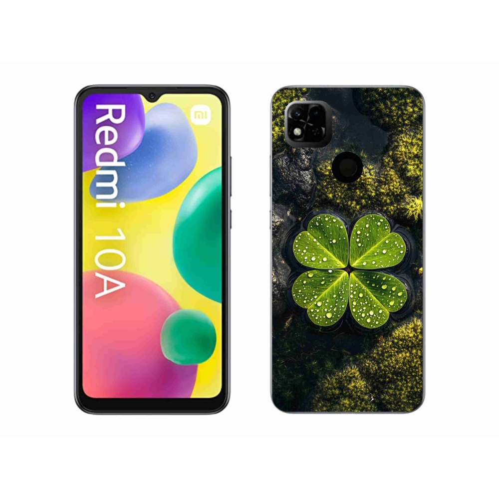 Gél borító mmCase a Xiaomi Redmi 10A számára - négylevelű lóhere