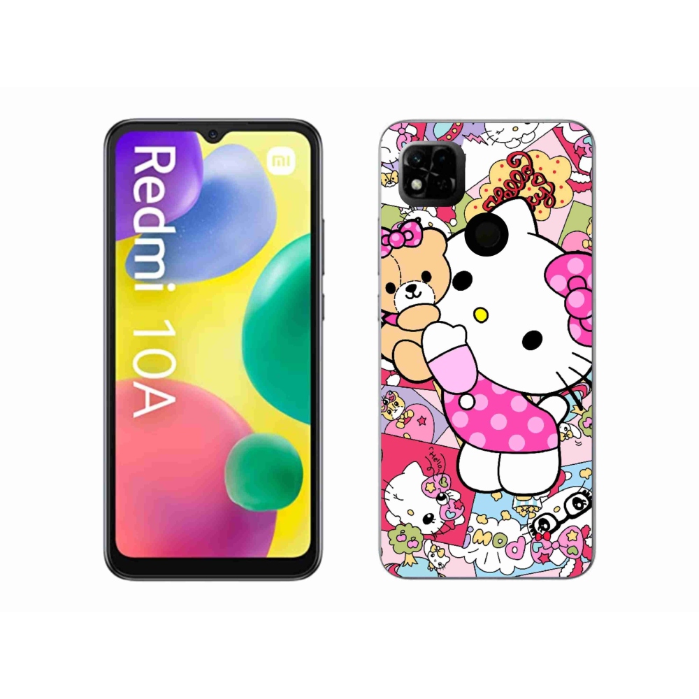 Gél borítás mmCase a Xiaomi Redmi 10A számára - aranyos cica