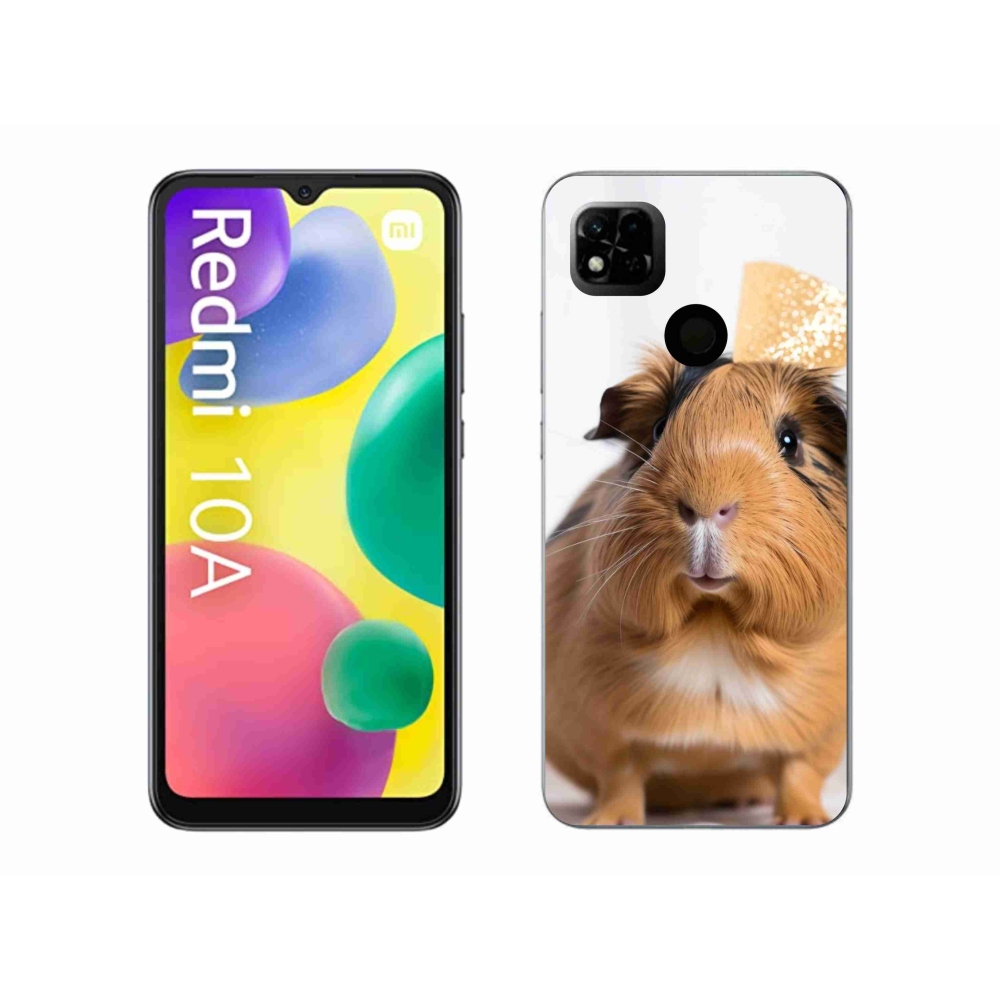 Gél borítás mmCase a Xiaomi Redmi 10A számára - barna tengerimalac