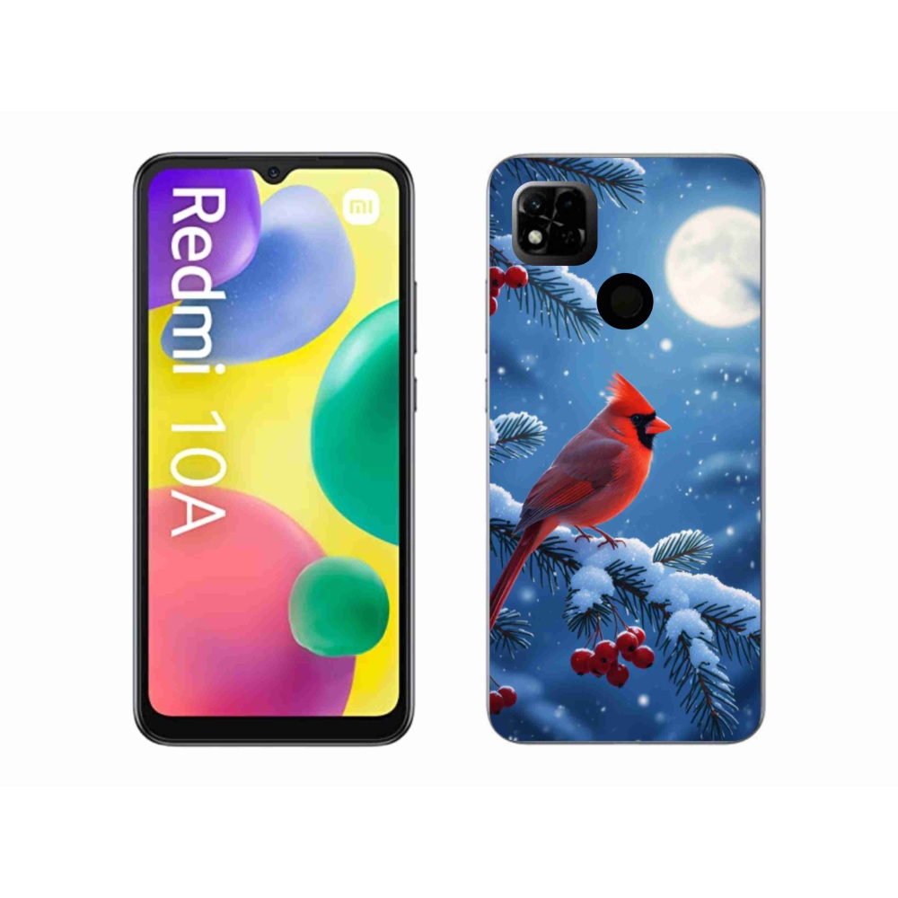 Gél borítás mmCase a Xiaomi Redmi 10A számára - kardinálpiros színű