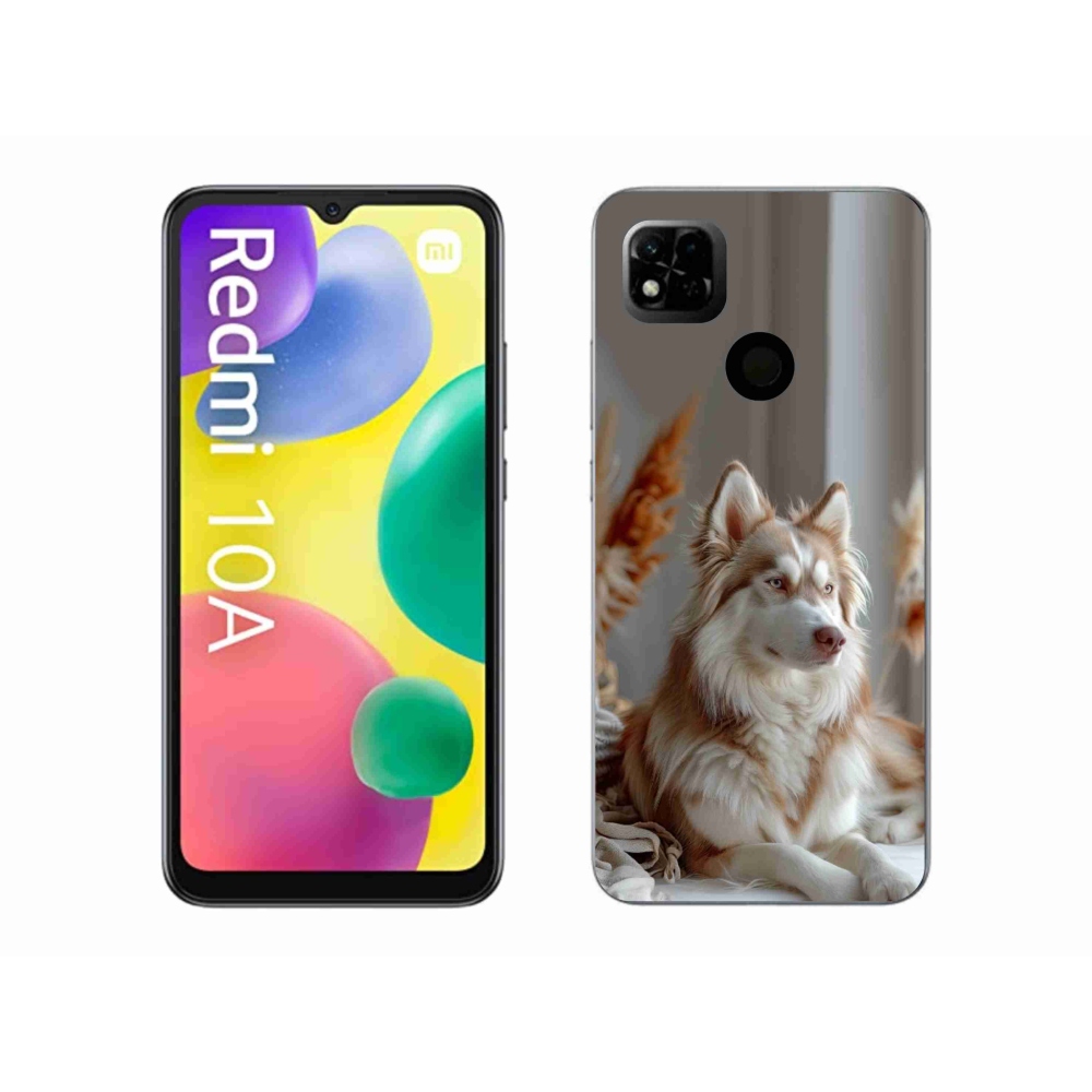 Gél borítás mmCase a Xiaomi Redmi 10A számára - csendes szibériai husky