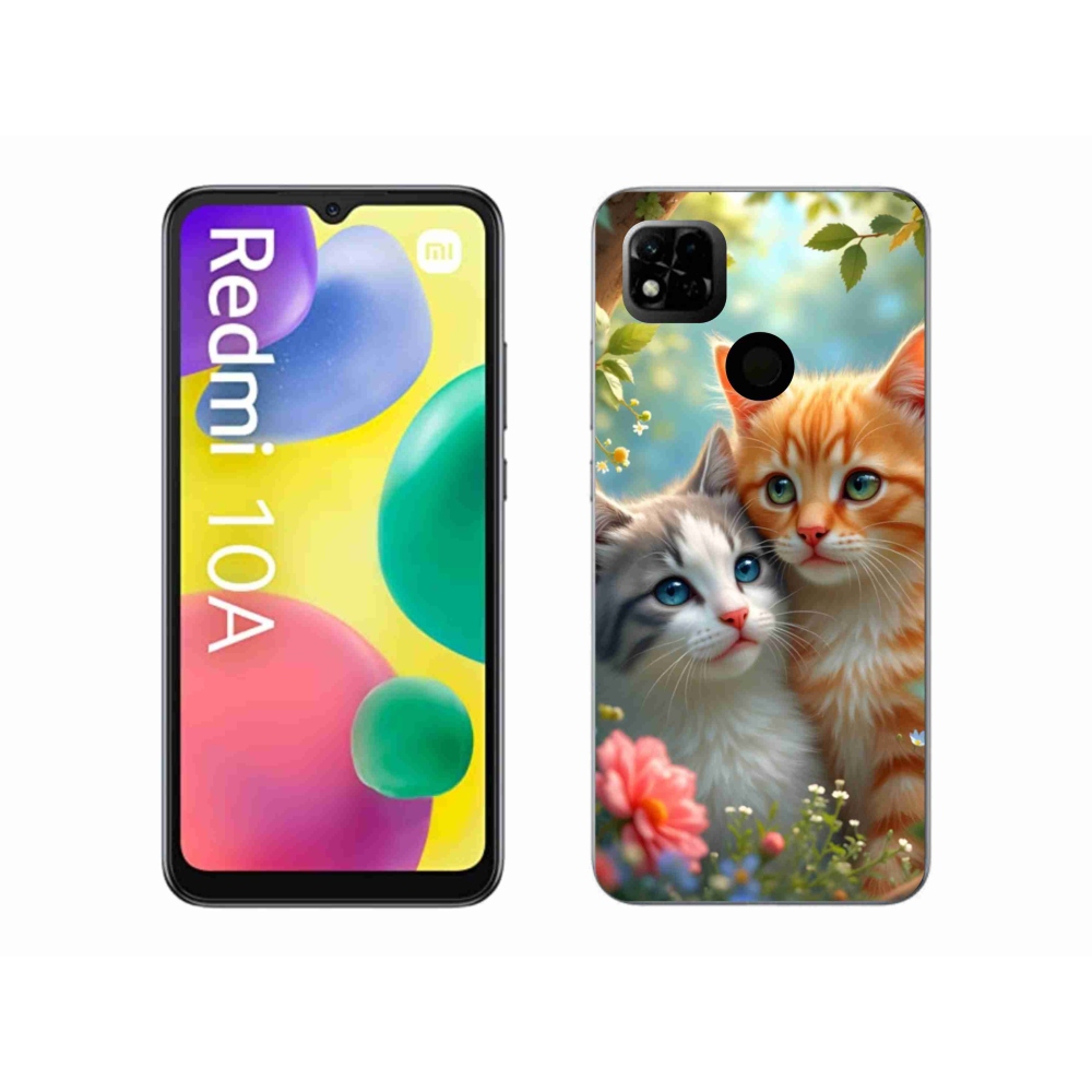 Gél borítás mmCase a Xiaomi Redmi 10A számára - macska szeretet 2