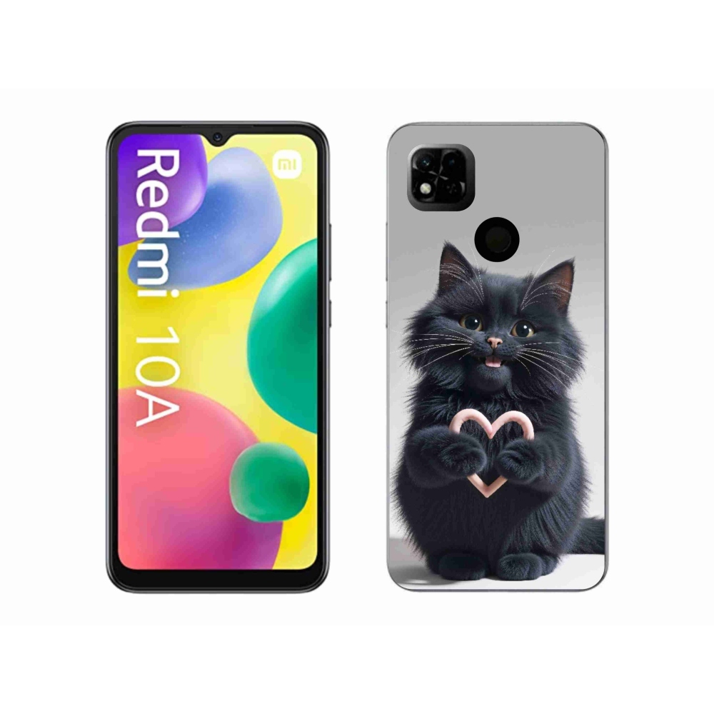 Gél borító mmCase a Xiaomi Redmi 10A számára - macska szeretet 3