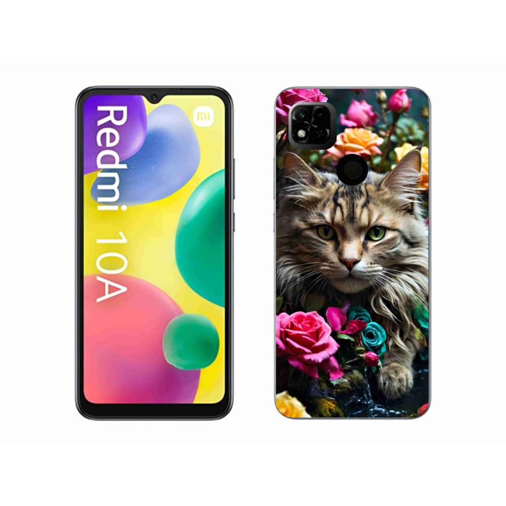 Gél borítás mmCase a Xiaomi Redmi 10A számára - macskaszem nézet 2