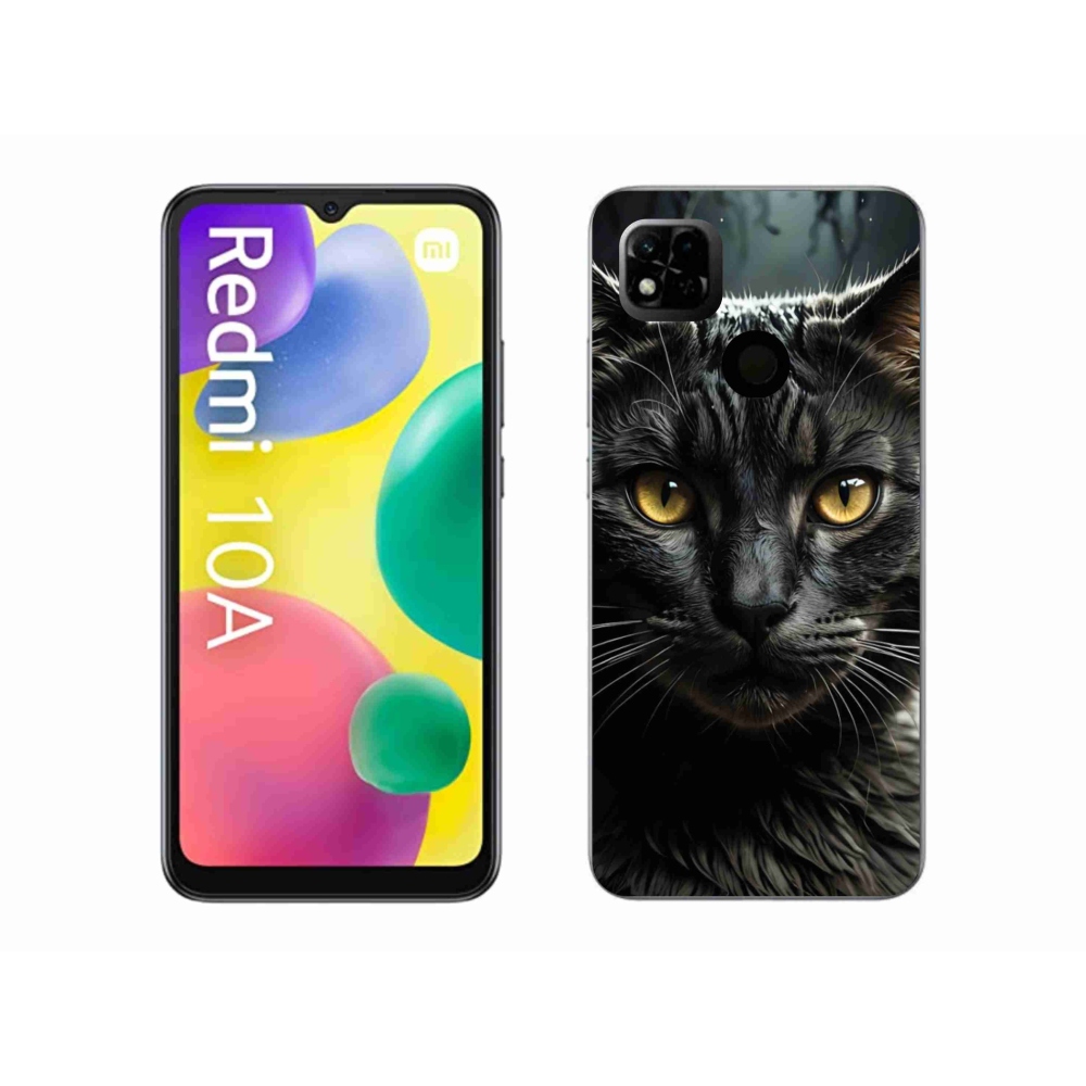 Gél borítás mmCase a Xiaomi Redmi 10A számára - macskaszem 3