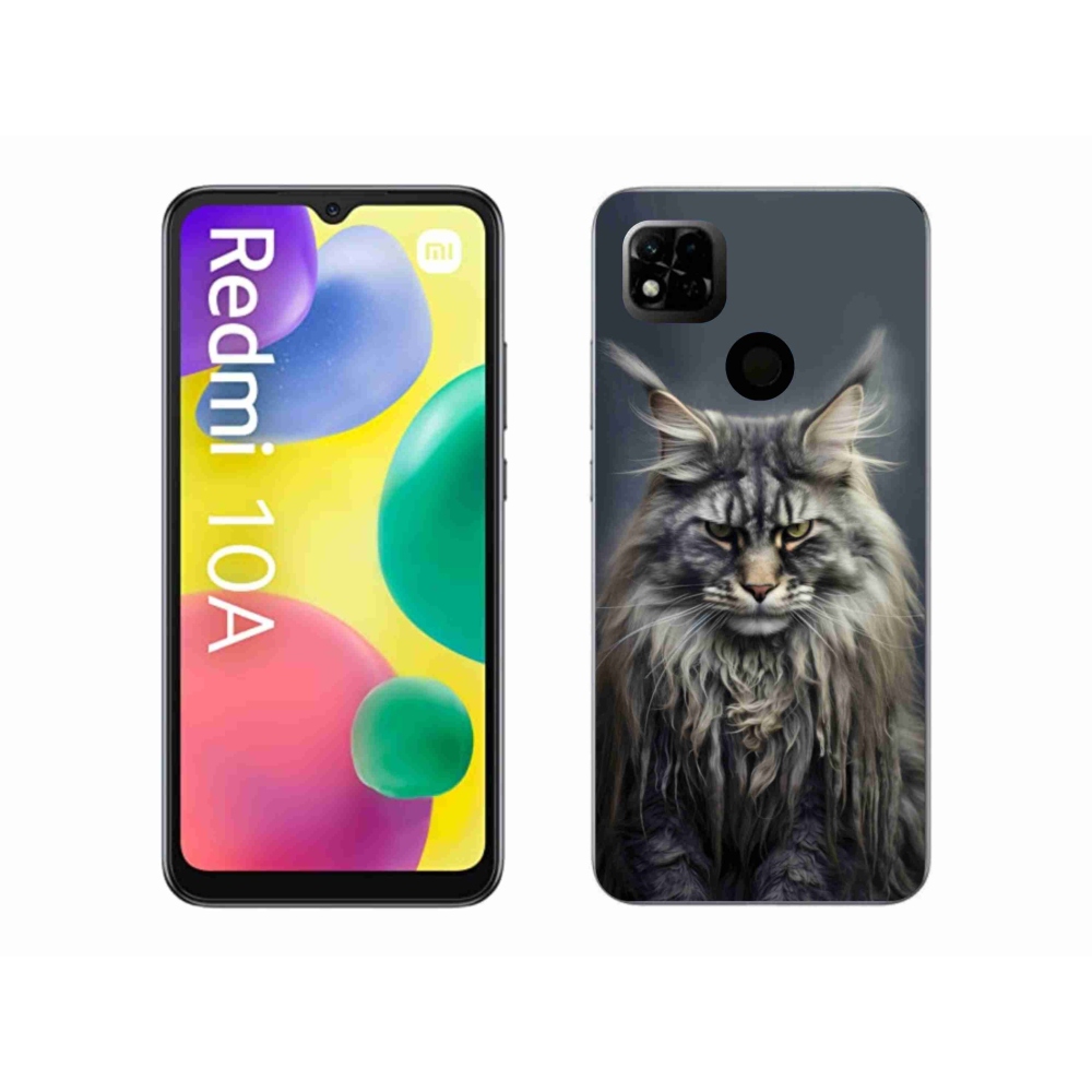 Gél borítás mmCase a Xiaomi Redmi 10A számára - macskaszem nézet 4
