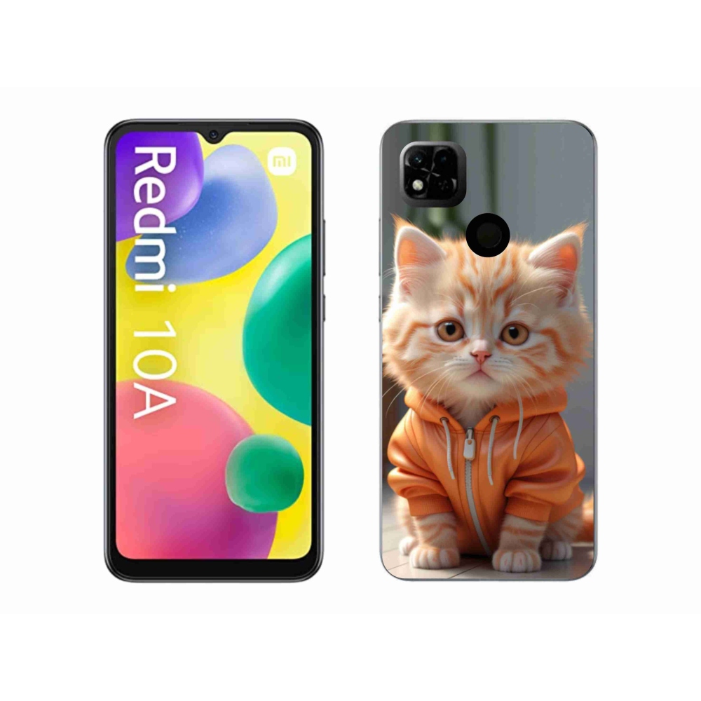 Gél borítás mmCase a Xiaomi Redmi 10A számára - cica melegítőben