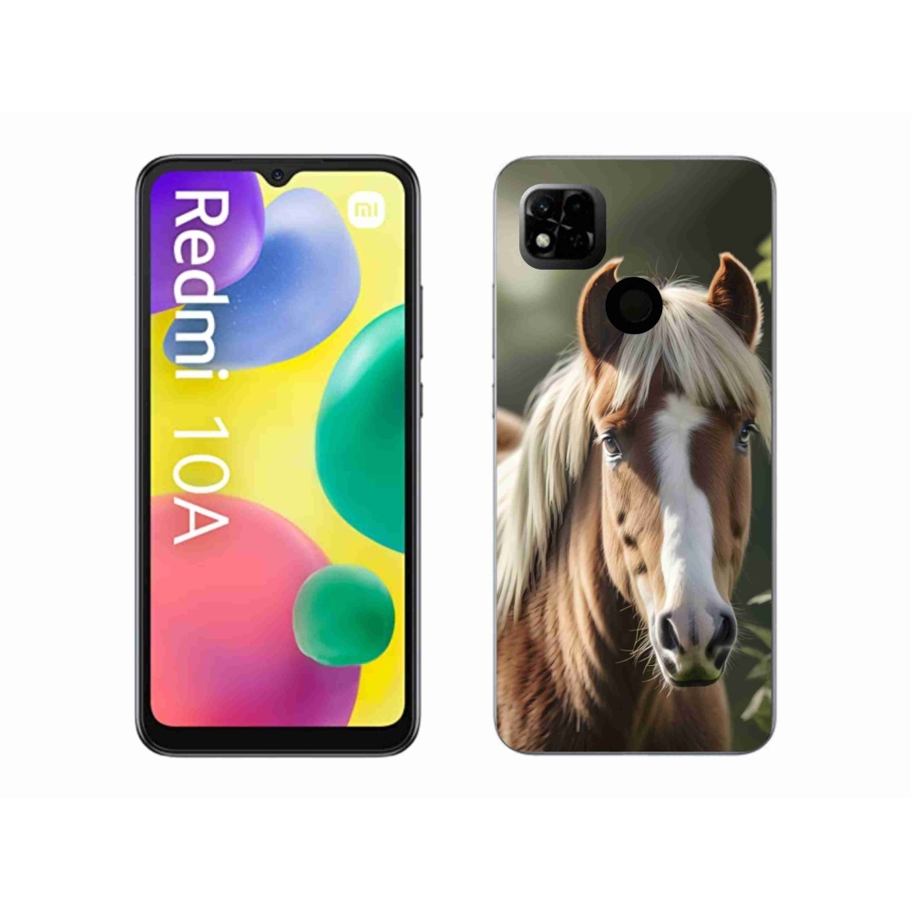 Gél borítás mmCase a Xiaomi Redmi 10A számára - ló könnyű sörénnyel
