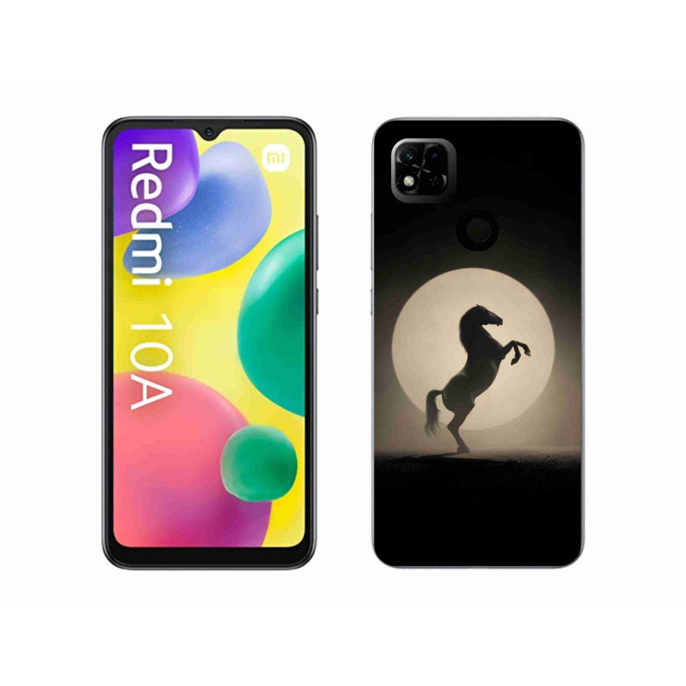 Gél borítás mmCase a Xiaomi Redmi 10A számára - ló sziluettben