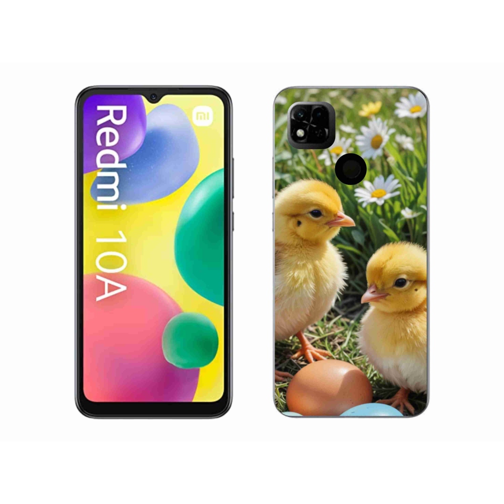 Gél borítás mmCase a Xiaomi Redmi 10A számára - csirkék