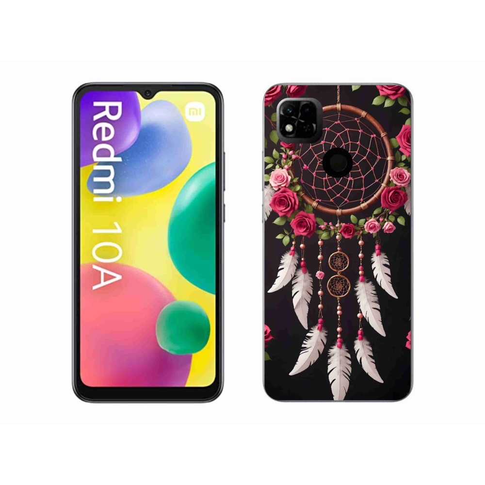Gél borító mmCase a Xiaomi Redmi 10A számára - álomfogó rózsákkal