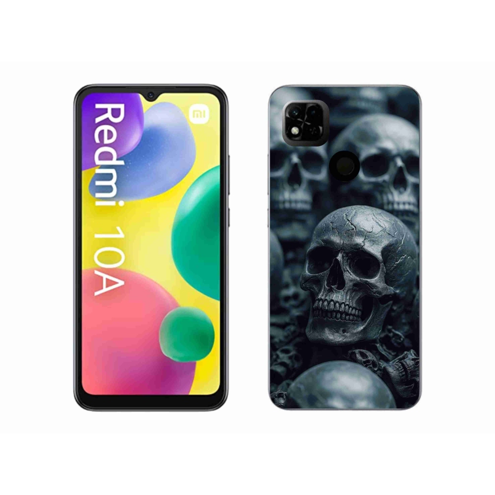 Gél borítás mmCase a Xiaomi Redmi 10A számára - koponya 2