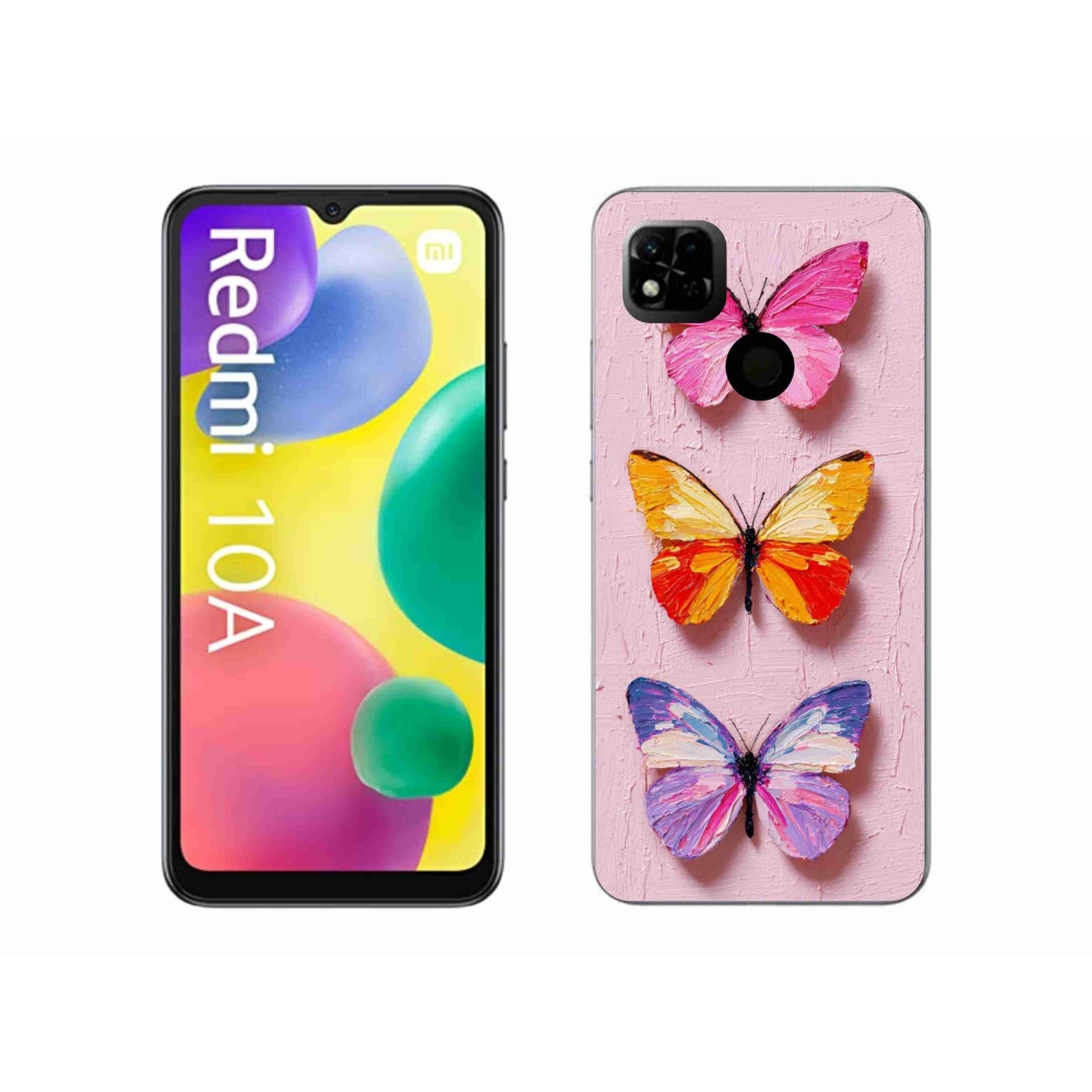 Gél borító mmCase a Xiaomi Redmi 10A számára - pillangó szentháromság