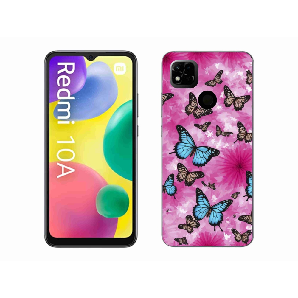 Gél borítás mmCase a Xiaomi Redmi 10A számára - pillangókert