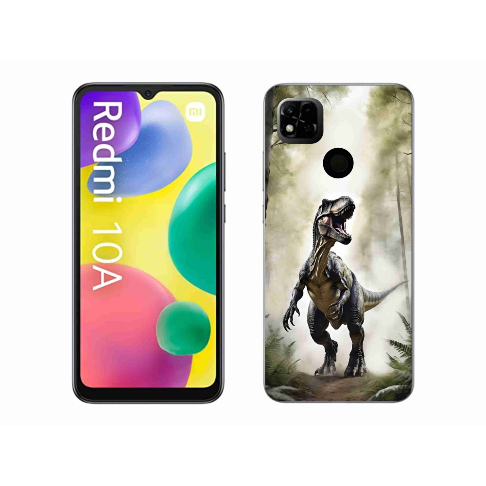 Gél borítás mmCase a Xiaomi Redmi 10A számára - dühös T-Rex
