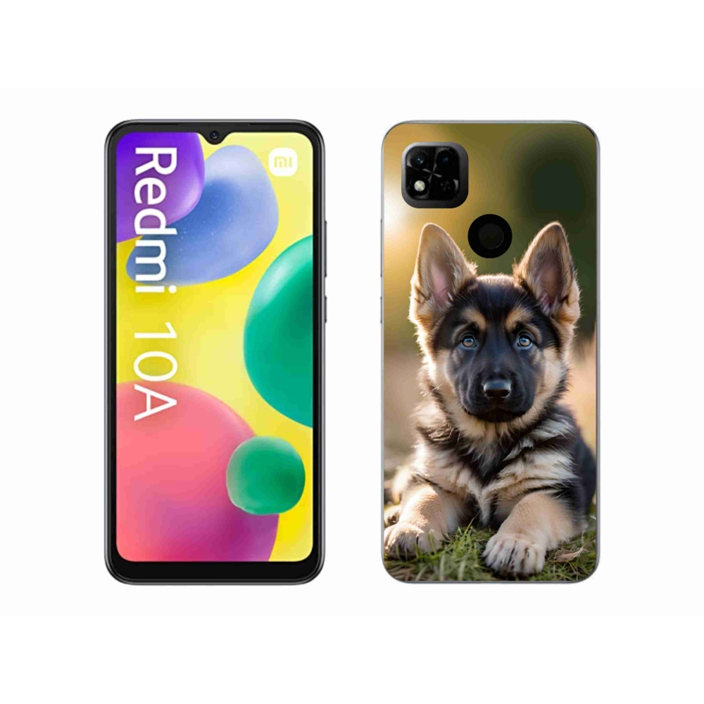 Gél borítás mmCase a Xiaomi Redmi 10A számára - Német juhászkutya a természetben