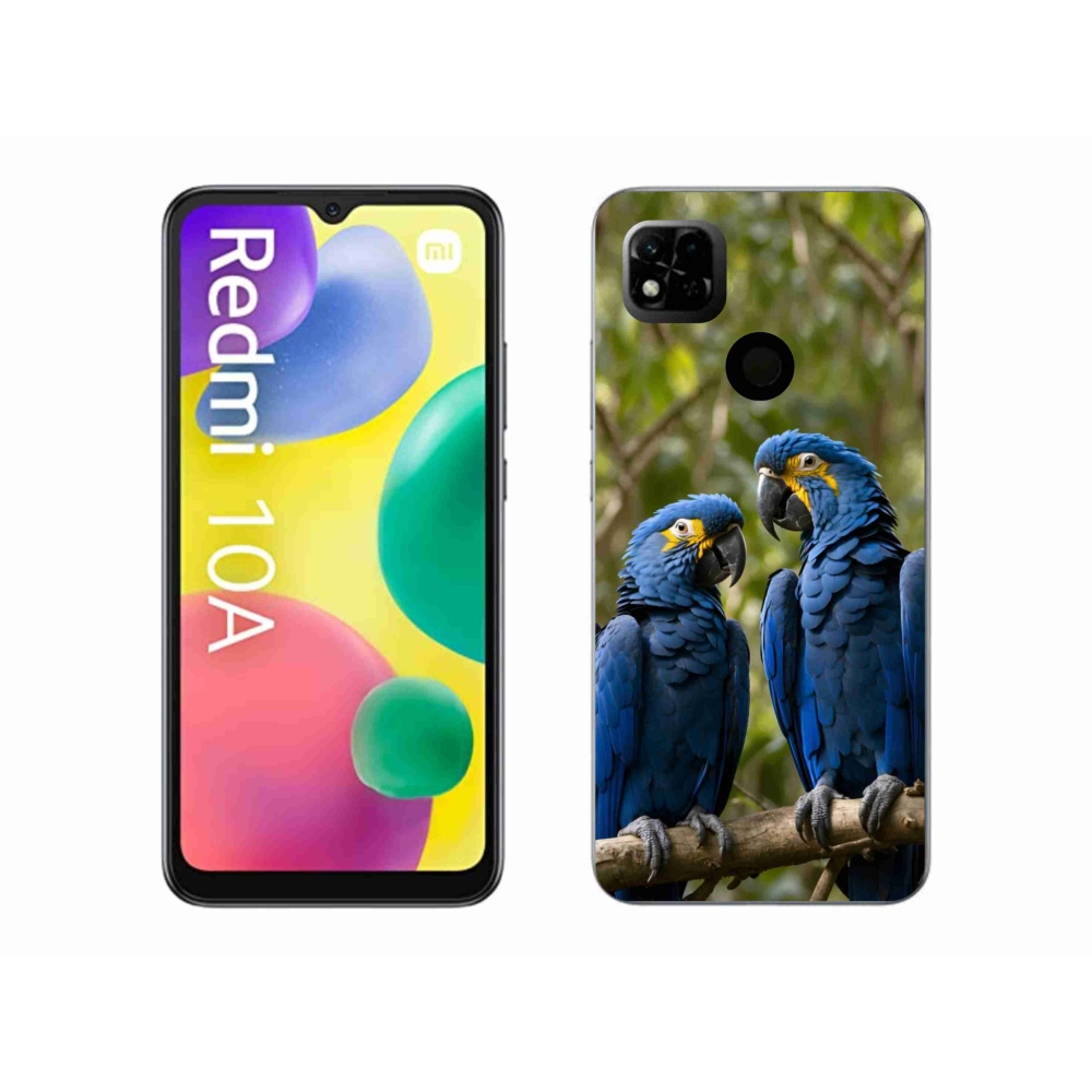 Gél borítás mmCase a Xiaomi Redmi 10A számára - papagáj duó