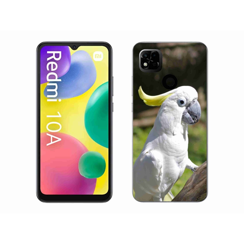 Gél borítás mmCase a Xiaomi Redmi 10A számára - papagáj kakadu 2