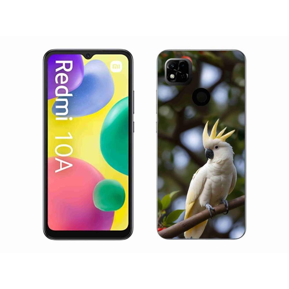 Gél borítás mmCase a Xiaomi Redmi 10A számára - papagáj kakadu 3