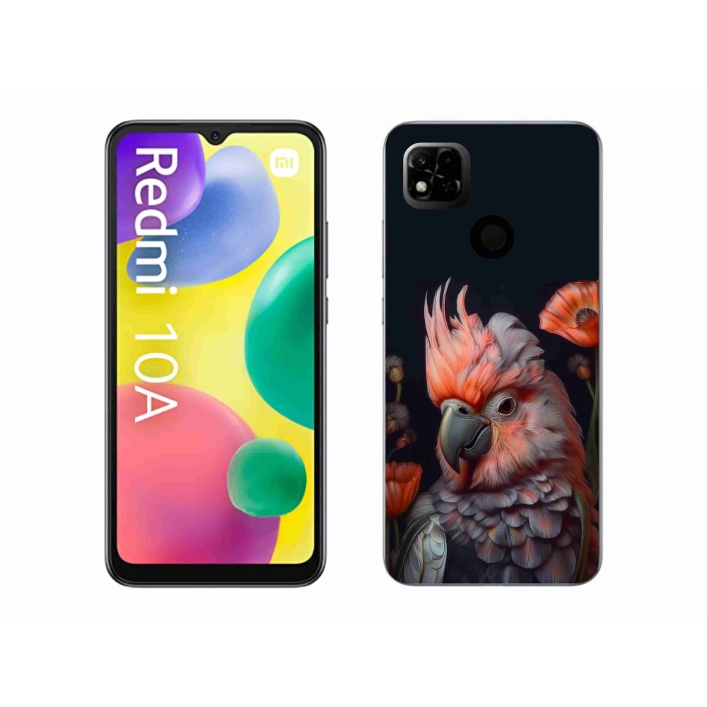 Gél borító mmCase a Xiaomi Redmi 10A - papagáj kakadu színekben