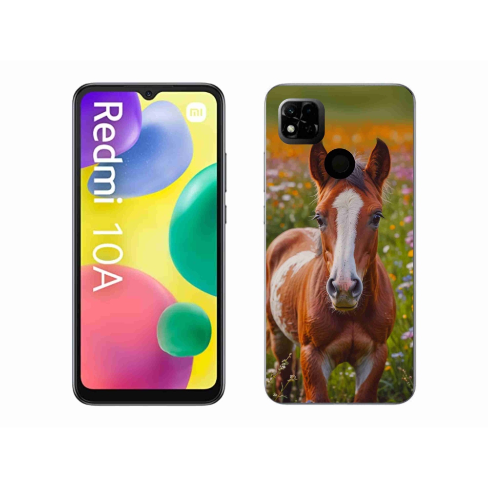 Gél borítás mmCase a Xiaomi Redmi 10A számára - aranyos csikó