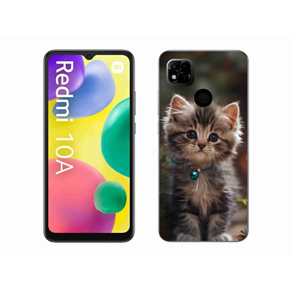 Gél borító mmCase a Xiaomi Redmi 10A számára - aranyos cica 11