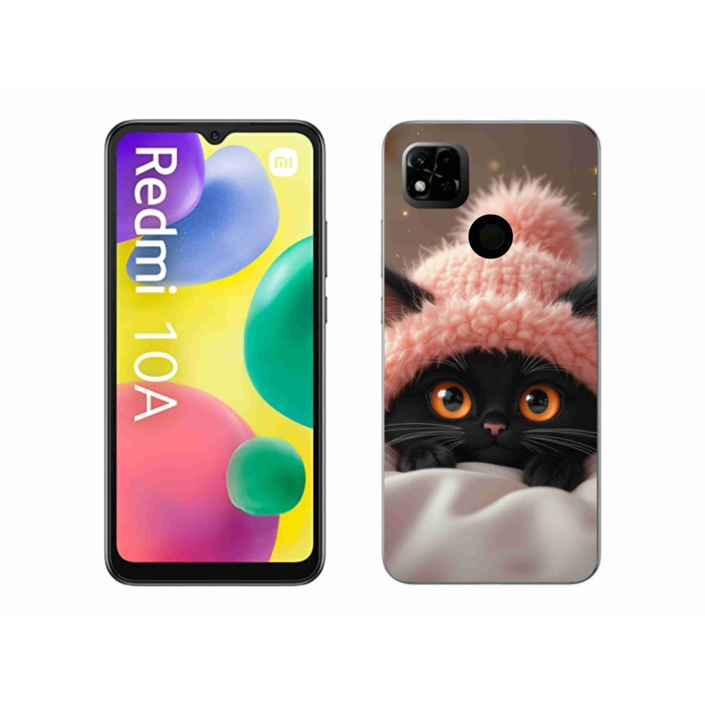 Gél borító mmCase a Xiaomi Redmi 10A számára - aranyos cica 7