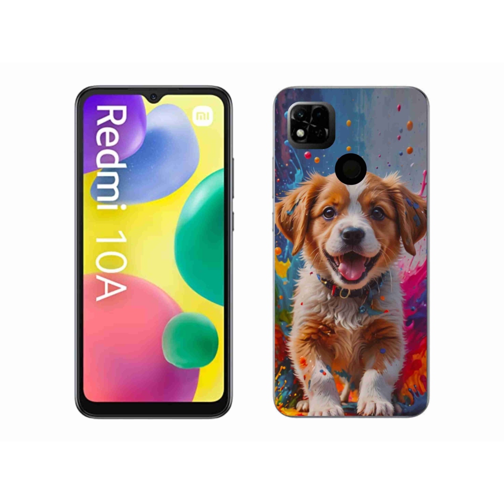 Gél borító mmCase a Xiaomi Redmi 10A számára - aranyos kiskutya 3