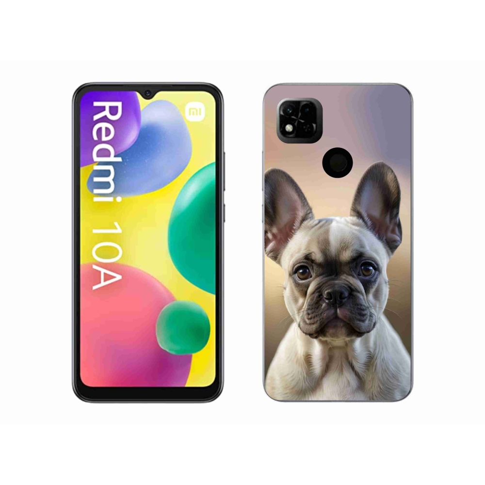 Gél borító mmCase a Xiaomi Redmi 10A számára - aranyos francia bulldog