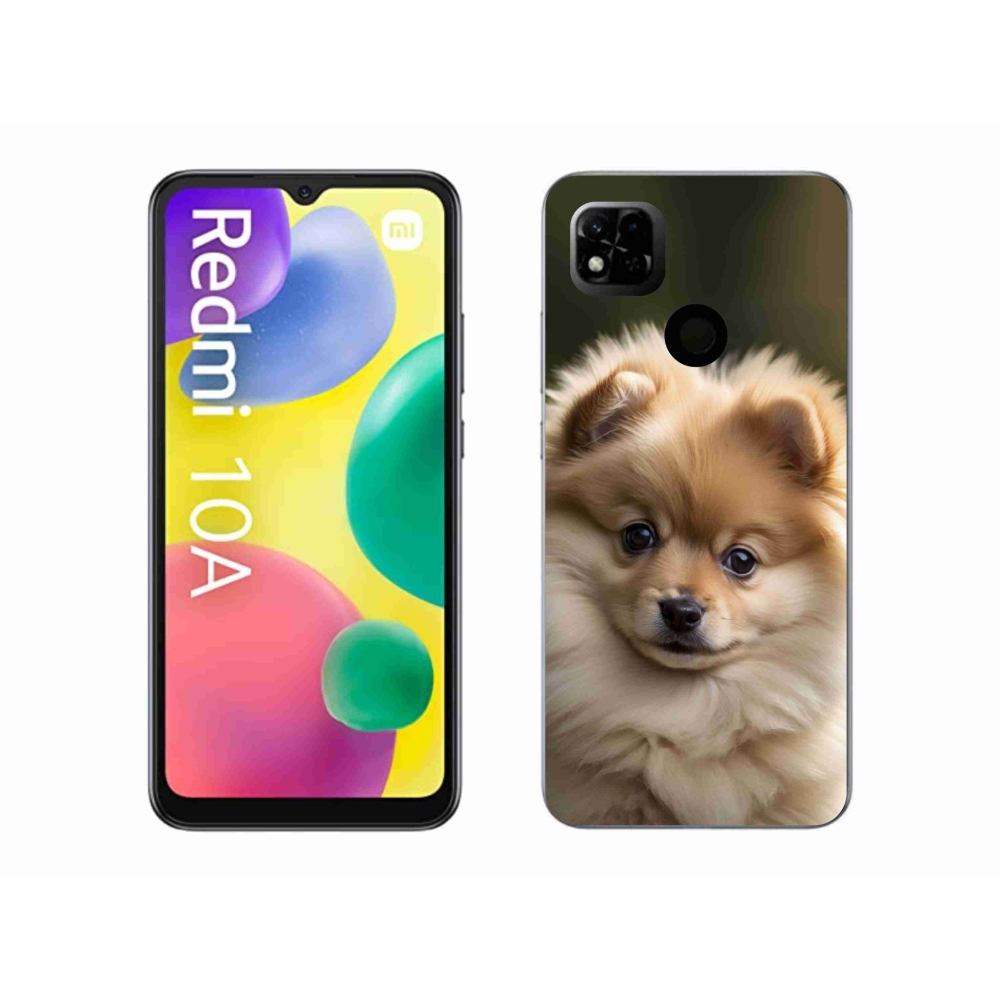 Gél borítás mmCase a Xiaomi Redmi 10A számára - aranyos pomerániai 2