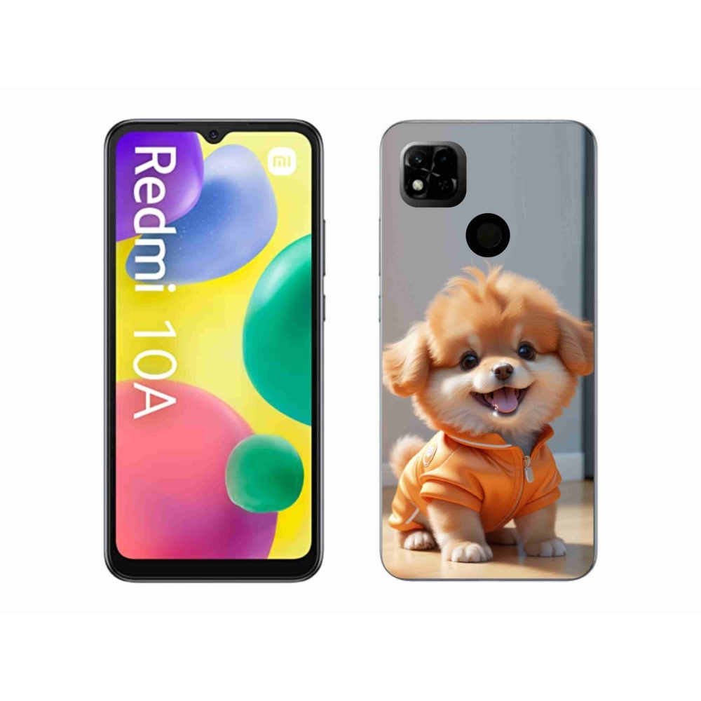 Gél borítás mmCase a Xiaomi Redmi 10A számára - aranyos pomerániai pulóverben