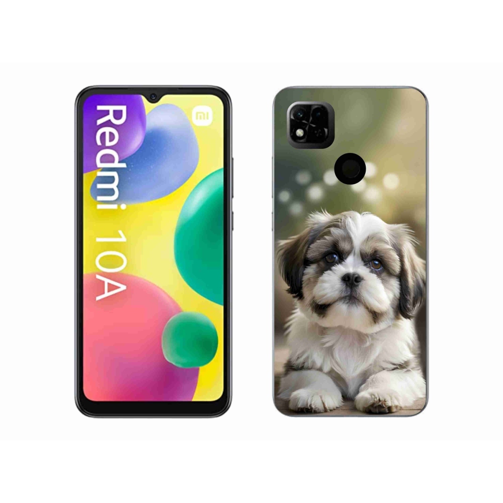 Gél borítás mmCase a Xiaomi Redmi 10A számára - aranyos shih-tzu