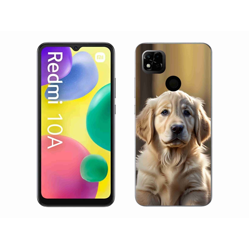 Gél borítás mmCase a Xiaomi Redmi 10A számára - aranyos arany retriever