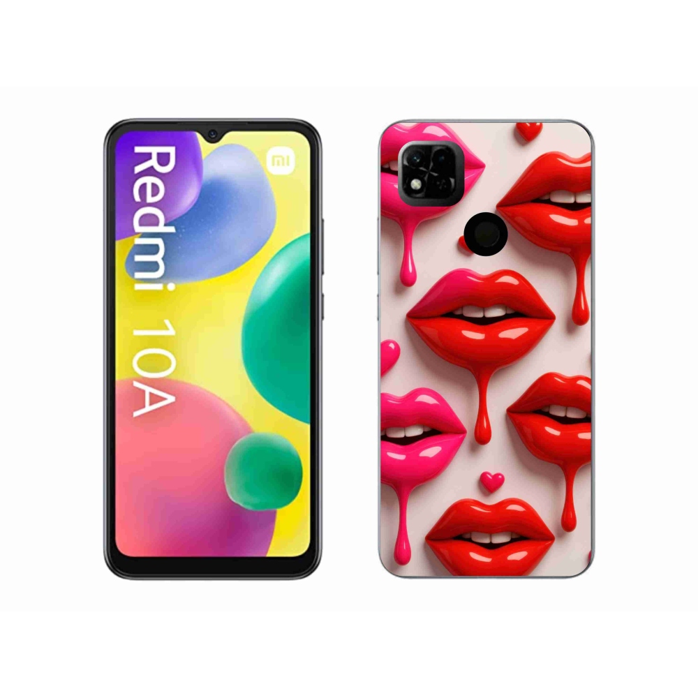 Gél borítás mmCase a Xiaomi Redmi 10A számára - ajkak 2