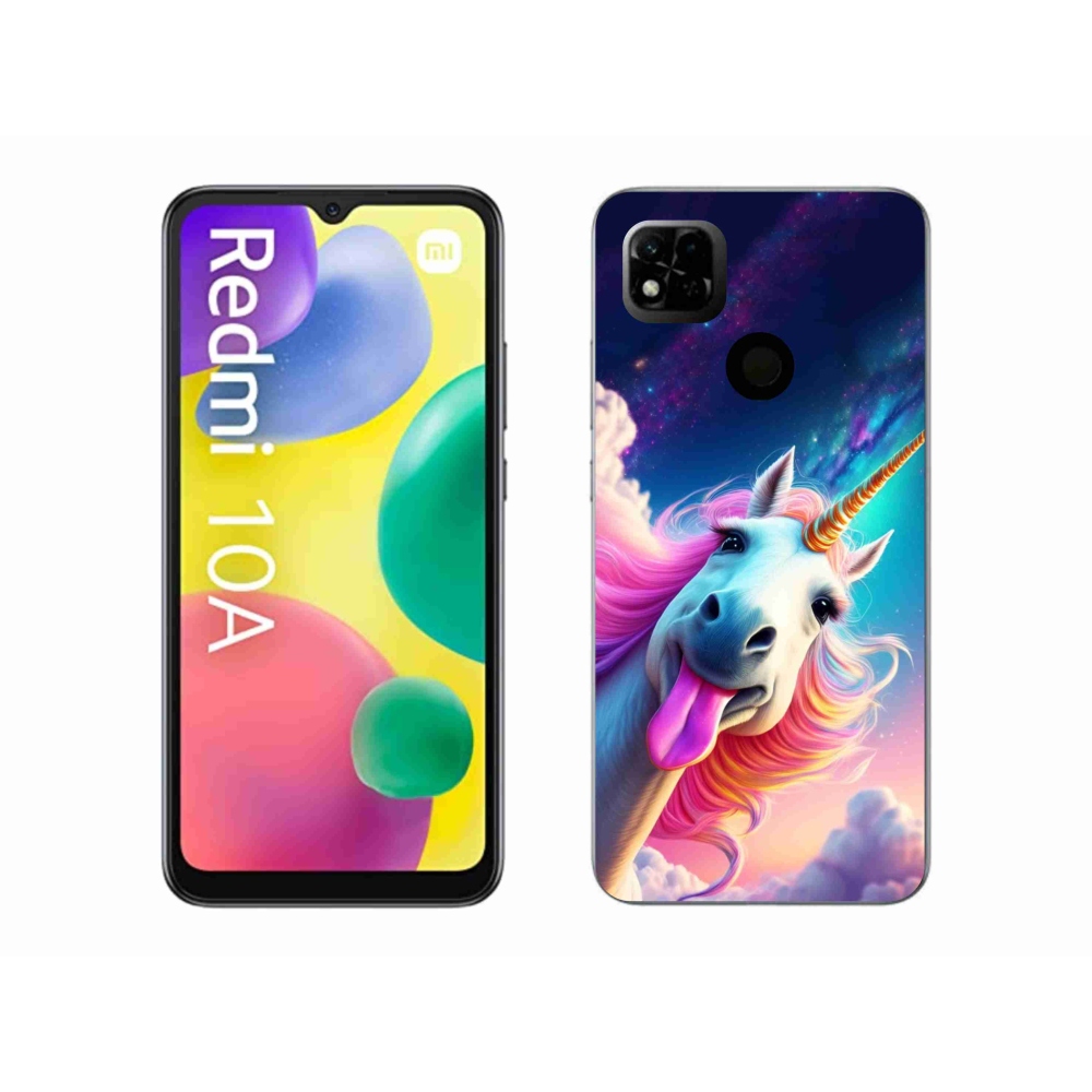 Gél borítás mmCase a Xiaomi Redmi 10A számára - őrült egyszarvú