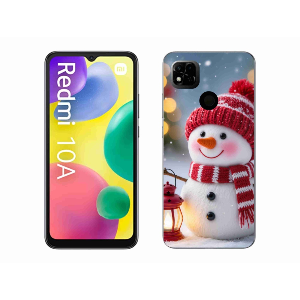 Gél borítás mmCase a Xiaomi Redmi 10A számára - hóember 2
