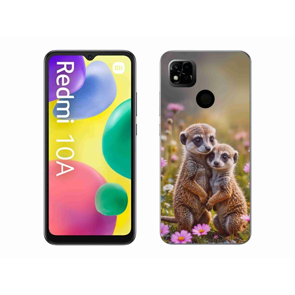 Gél borítás mmCase a Xiaomi Redmi 10A számára - suricate duo