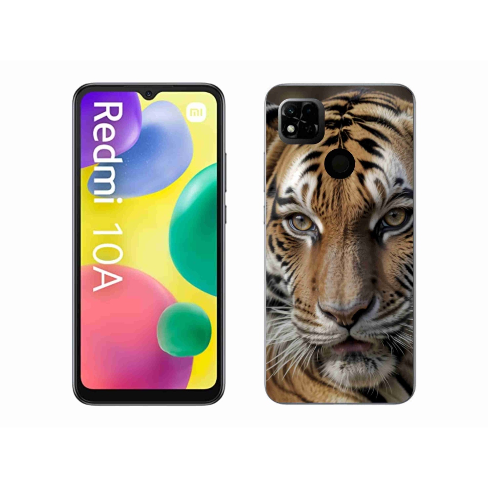 Gél borítás mmCase a Xiaomi Redmi 10A számára - tigris nézet