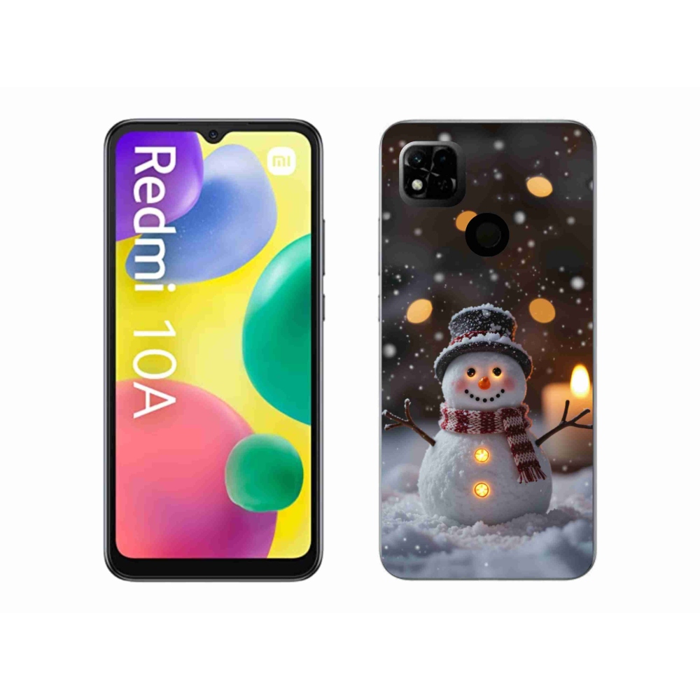 Gél borítás mmCase a Xiaomi Redmi 10A számára - boldog hóember