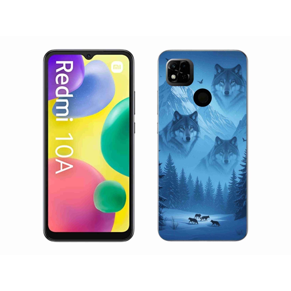 Gél borítás mmCase a Xiaomi Redmi 10A számára - farkas csomag