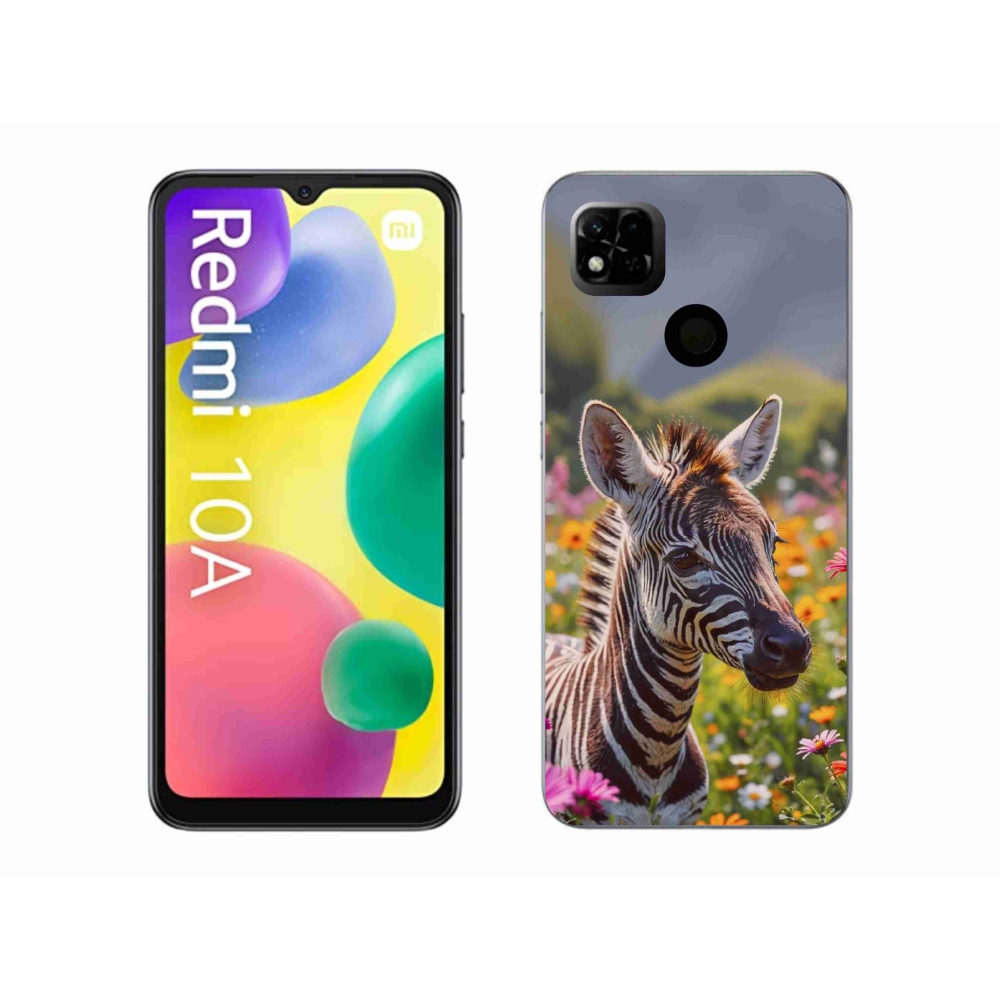 Gél borítás mmCase a Xiaomi Redmi 10A számára - zebra a réten