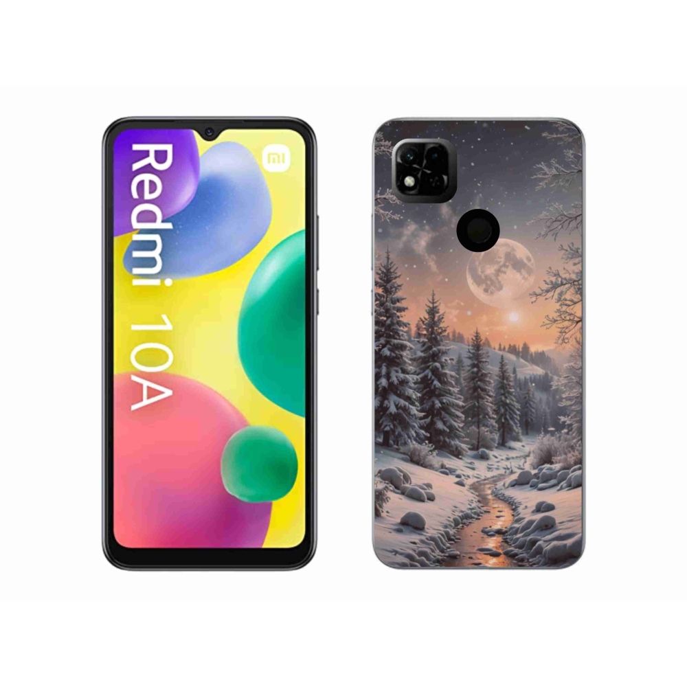 Gél borító mmCase a Xiaomi Redmi 10A számára - téli táj 2