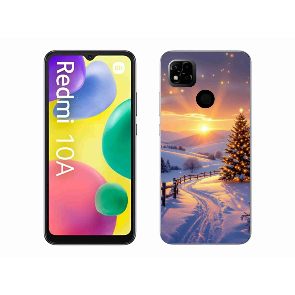 Gél borító mmCase a Xiaomi Redmi 10A számára - téli tájkép