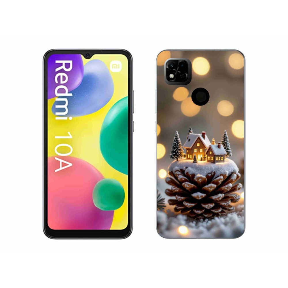 Gél borítás mmCase a Xiaomi Redmi 10A számára - téli falu